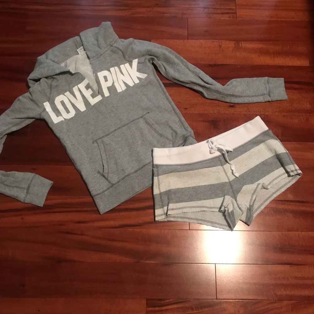 Victoria Secret PINK grey sweat suit
